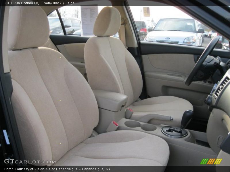 Ebony Black / Beige 2010 Kia Optima LX