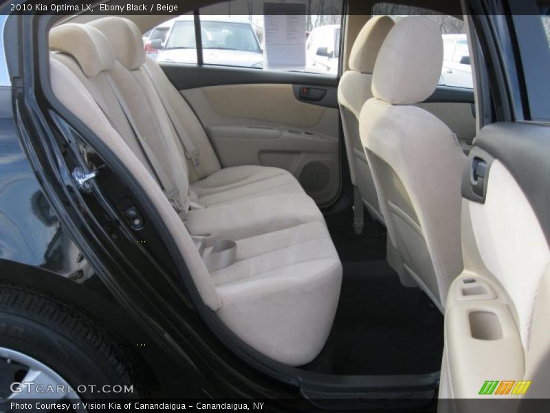 Ebony Black / Beige 2010 Kia Optima LX