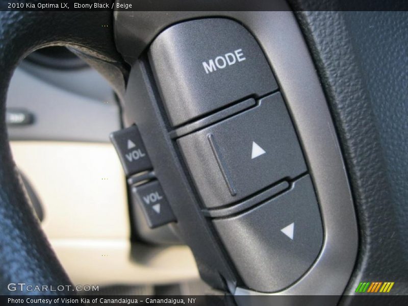Ebony Black / Beige 2010 Kia Optima LX