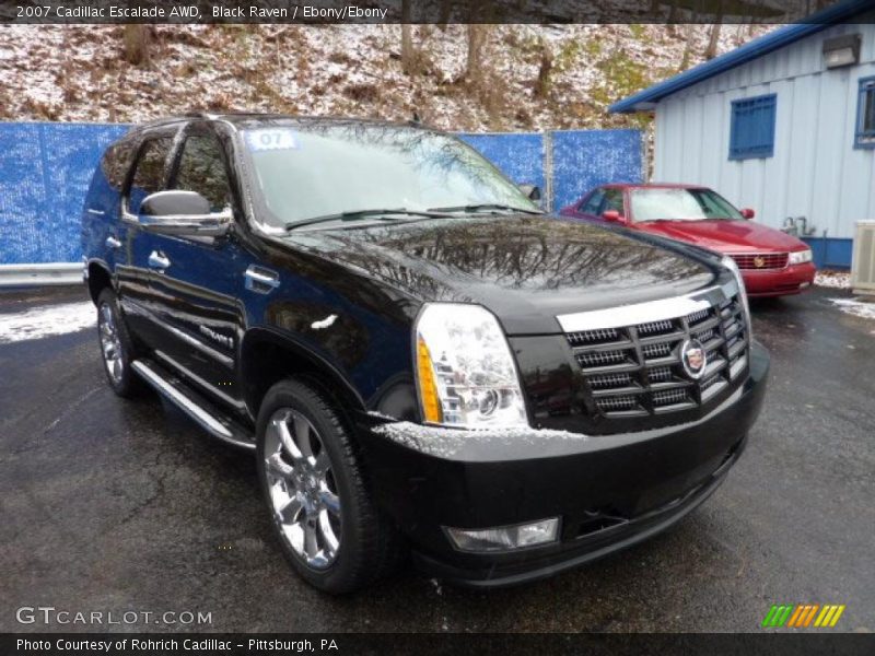 Black Raven / Ebony/Ebony 2007 Cadillac Escalade AWD