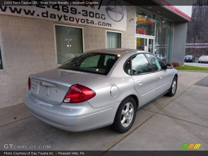 Silver Frost Metallic / Medium Graphite 2003 Ford Taurus SES