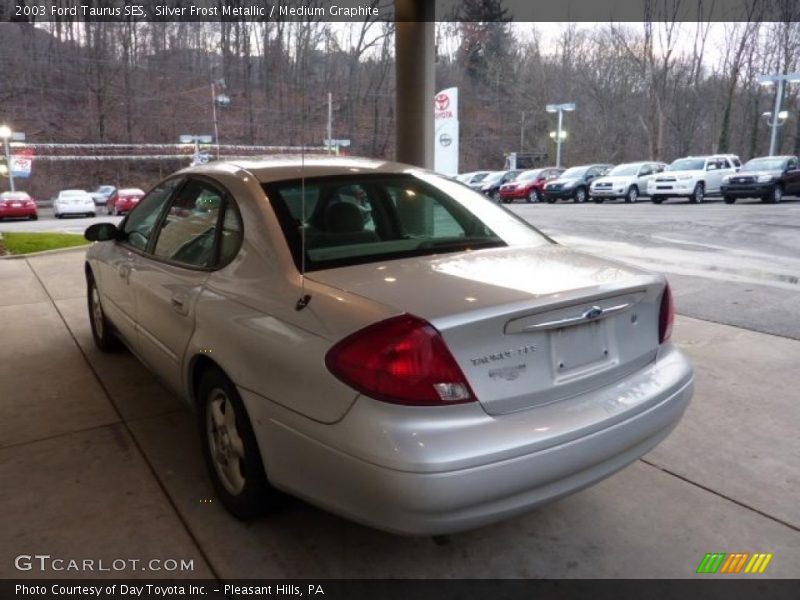 Silver Frost Metallic / Medium Graphite 2003 Ford Taurus SES