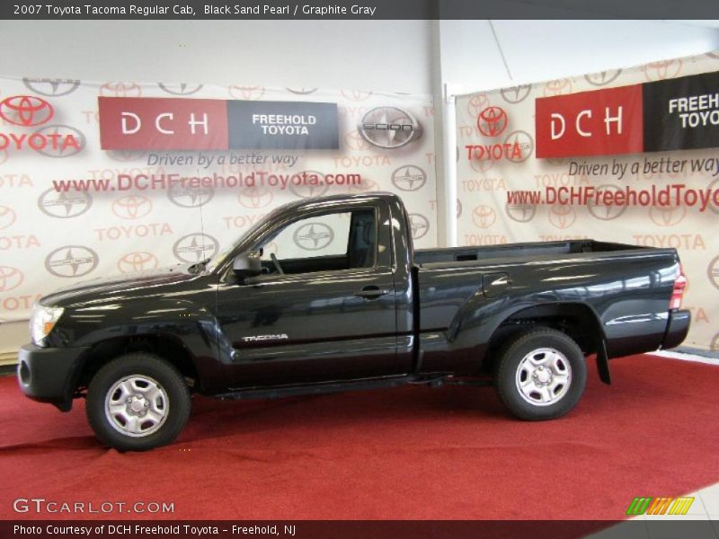 Black Sand Pearl / Graphite Gray 2007 Toyota Tacoma Regular Cab