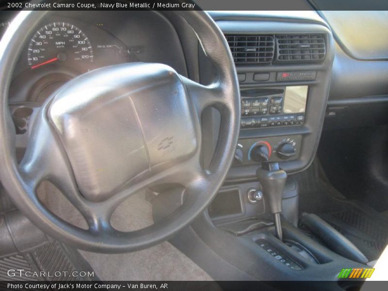 Navy Blue Metallic / Medium Gray 2002 Chevrolet Camaro Coupe