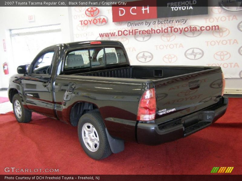 Black Sand Pearl / Graphite Gray 2007 Toyota Tacoma Regular Cab