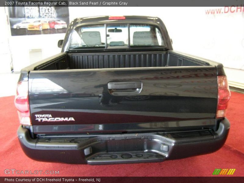 Black Sand Pearl / Graphite Gray 2007 Toyota Tacoma Regular Cab