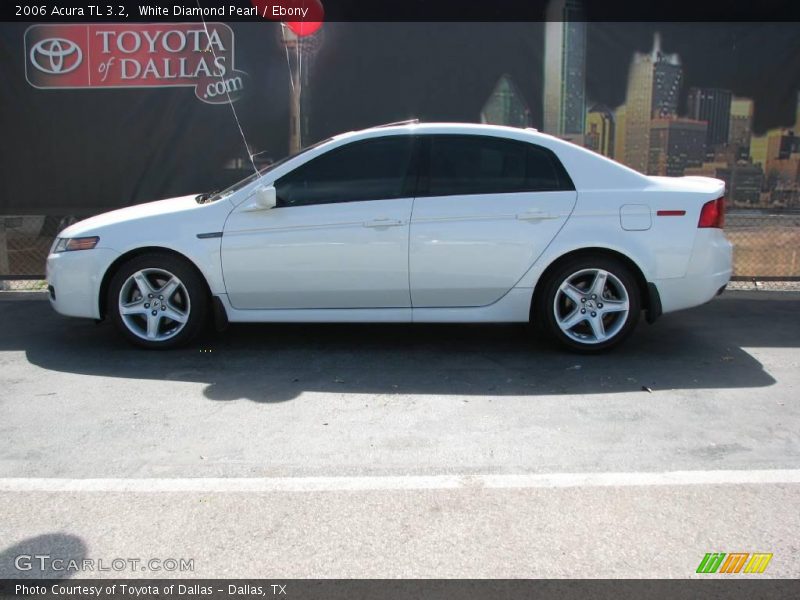 White Diamond Pearl / Ebony 2006 Acura TL 3.2