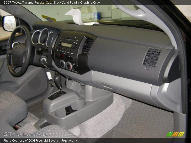 Black Sand Pearl / Graphite Gray 2007 Toyota Tacoma Regular Cab