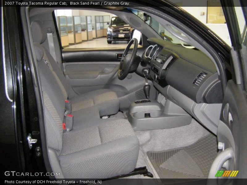 Black Sand Pearl / Graphite Gray 2007 Toyota Tacoma Regular Cab