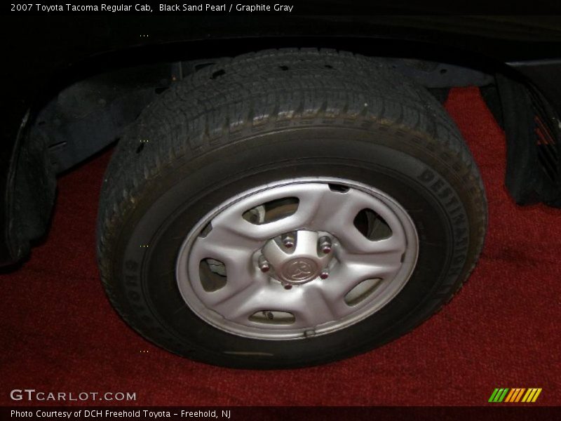 Black Sand Pearl / Graphite Gray 2007 Toyota Tacoma Regular Cab