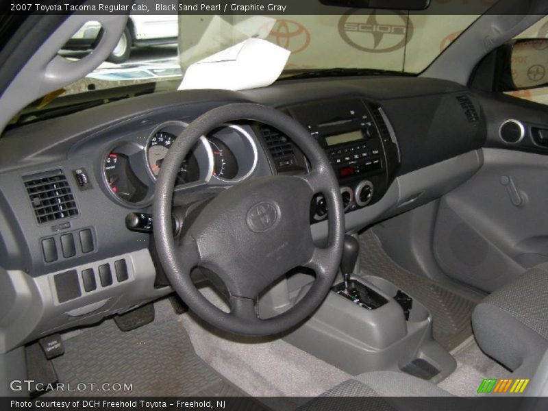Black Sand Pearl / Graphite Gray 2007 Toyota Tacoma Regular Cab