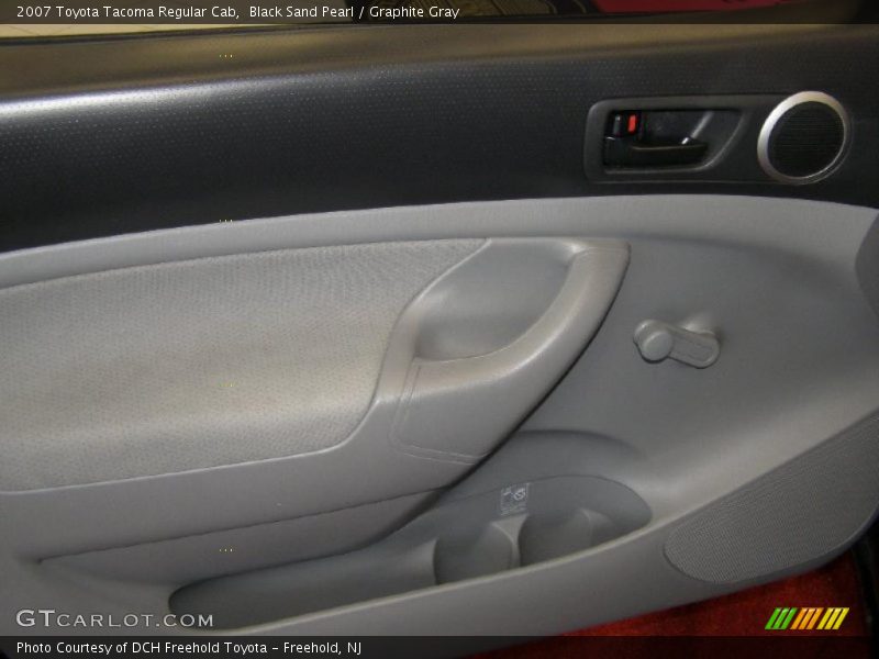 Black Sand Pearl / Graphite Gray 2007 Toyota Tacoma Regular Cab