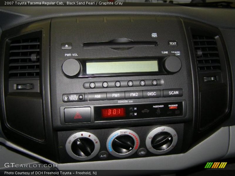 Black Sand Pearl / Graphite Gray 2007 Toyota Tacoma Regular Cab
