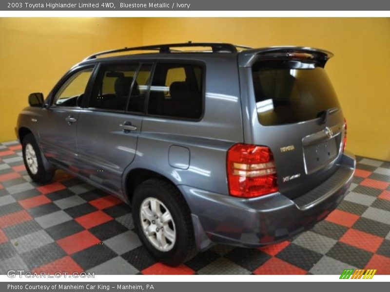 Bluestone Metallic / Ivory 2003 Toyota Highlander Limited 4WD