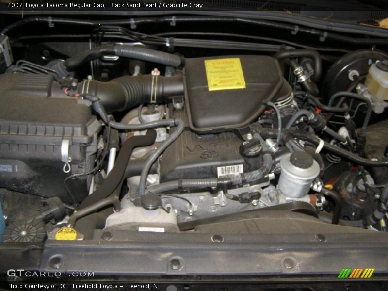 Black Sand Pearl / Graphite Gray 2007 Toyota Tacoma Regular Cab