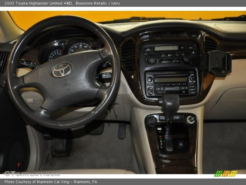 Bluestone Metallic / Ivory 2003 Toyota Highlander Limited 4WD