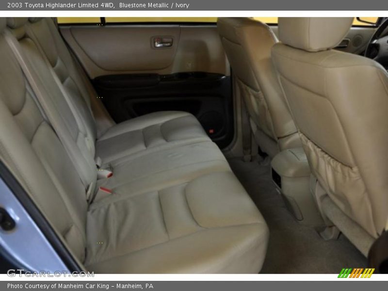 Bluestone Metallic / Ivory 2003 Toyota Highlander Limited 4WD
