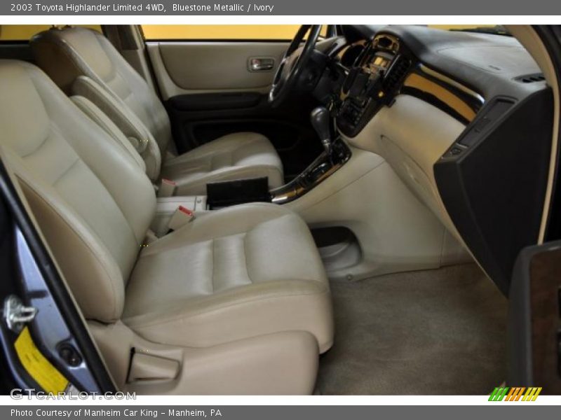 Bluestone Metallic / Ivory 2003 Toyota Highlander Limited 4WD