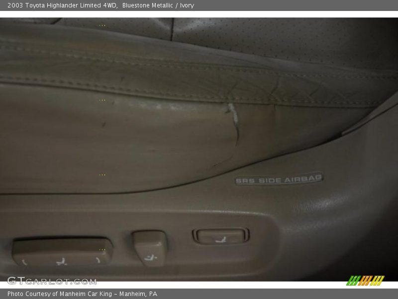 Bluestone Metallic / Ivory 2003 Toyota Highlander Limited 4WD