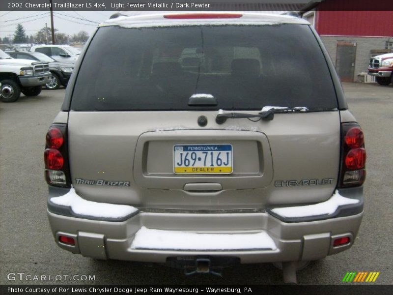 Light Pewter Metallic / Dark Pewter 2002 Chevrolet TrailBlazer LS 4x4