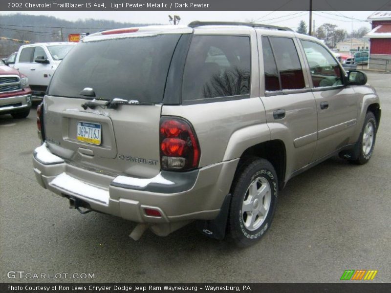 Light Pewter Metallic / Dark Pewter 2002 Chevrolet TrailBlazer LS 4x4