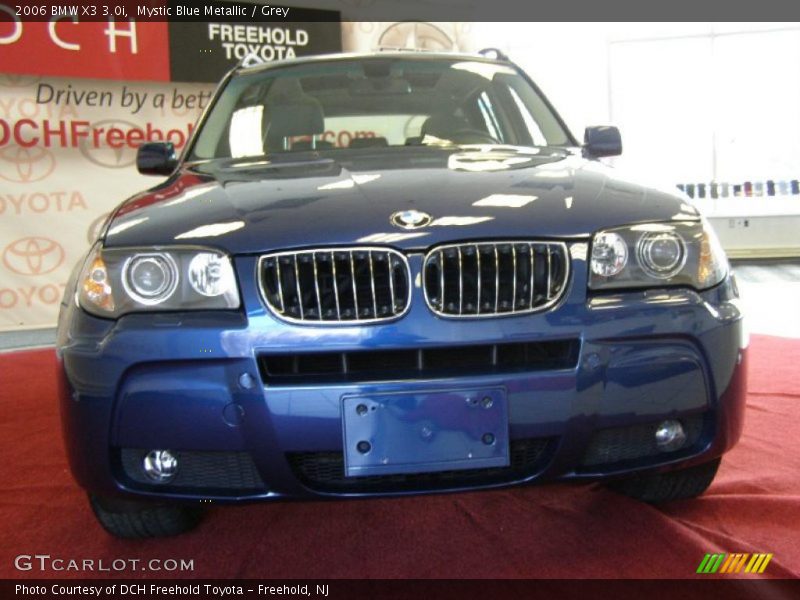 Mystic Blue Metallic / Grey 2006 BMW X3 3.0i