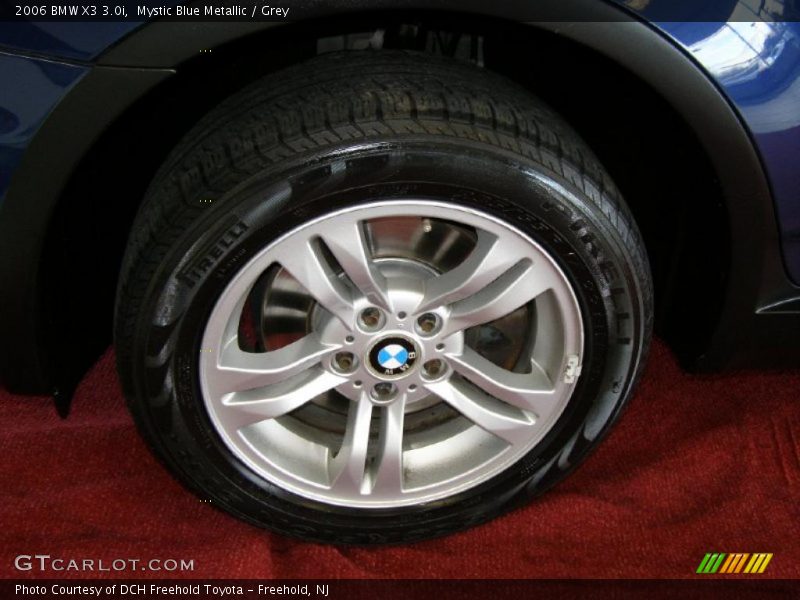 Mystic Blue Metallic / Grey 2006 BMW X3 3.0i