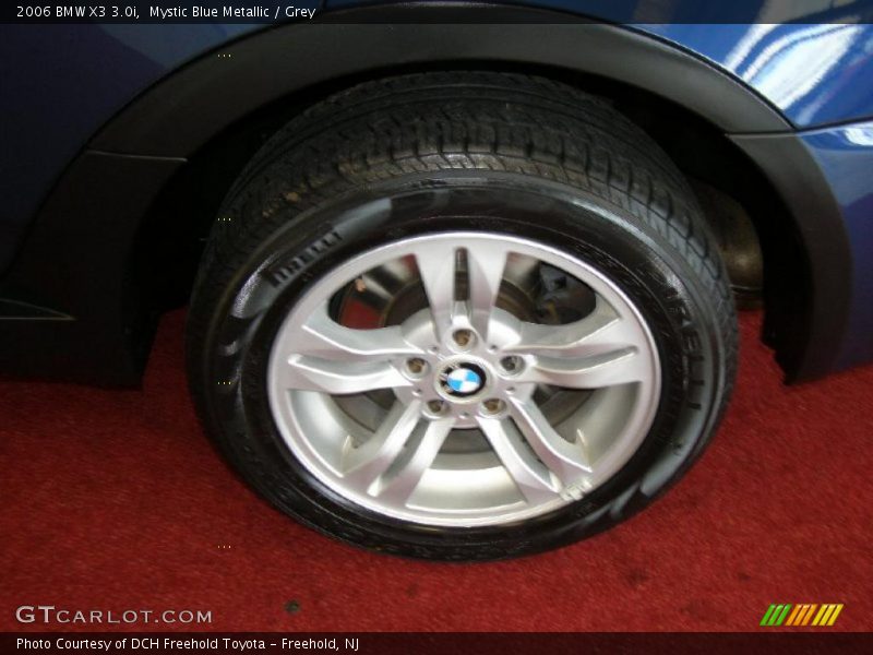 Mystic Blue Metallic / Grey 2006 BMW X3 3.0i