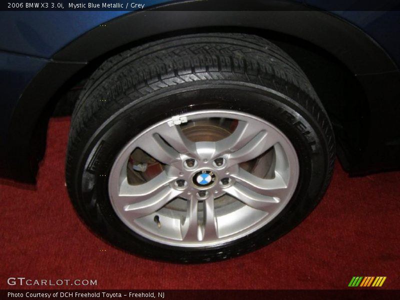 Mystic Blue Metallic / Grey 2006 BMW X3 3.0i