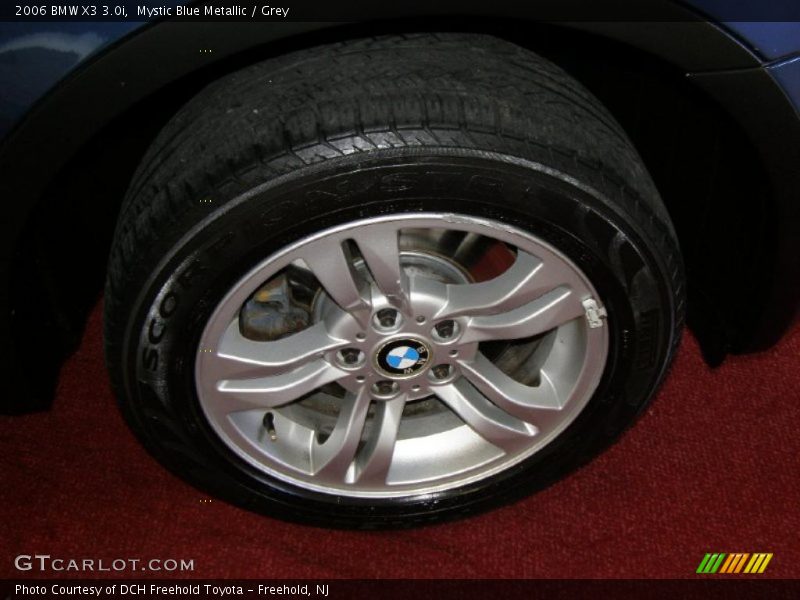 Mystic Blue Metallic / Grey 2006 BMW X3 3.0i