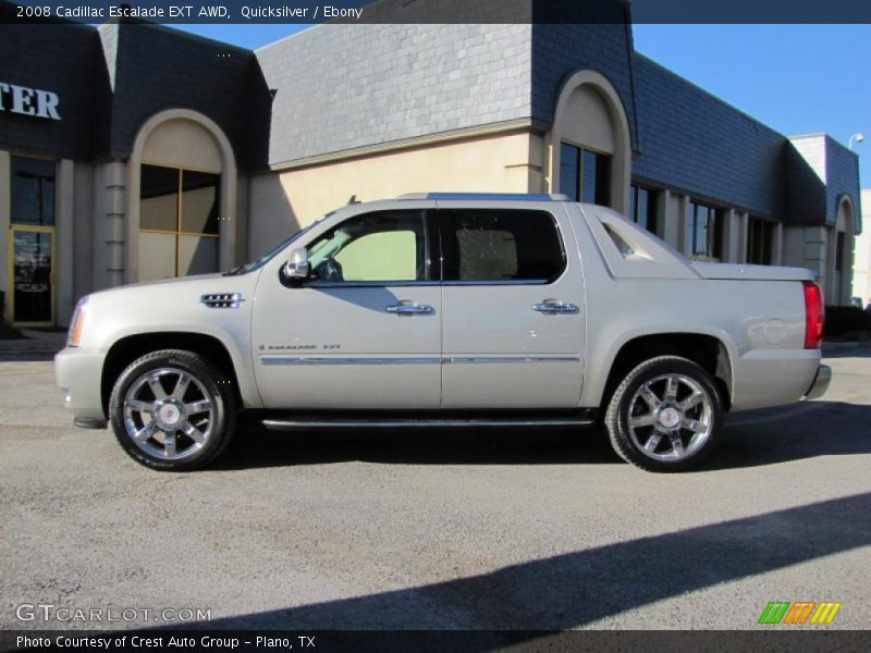 Quicksilver / Ebony 2008 Cadillac Escalade EXT AWD