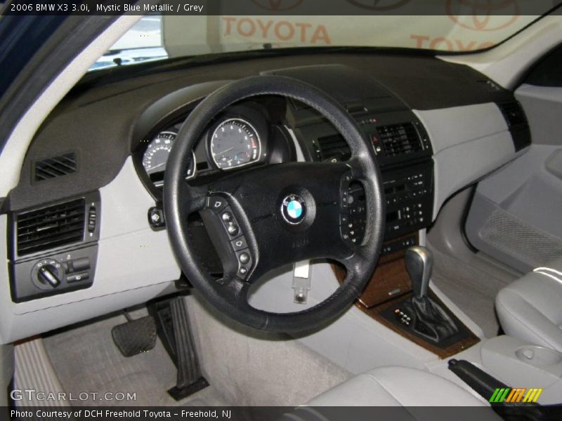 Mystic Blue Metallic / Grey 2006 BMW X3 3.0i