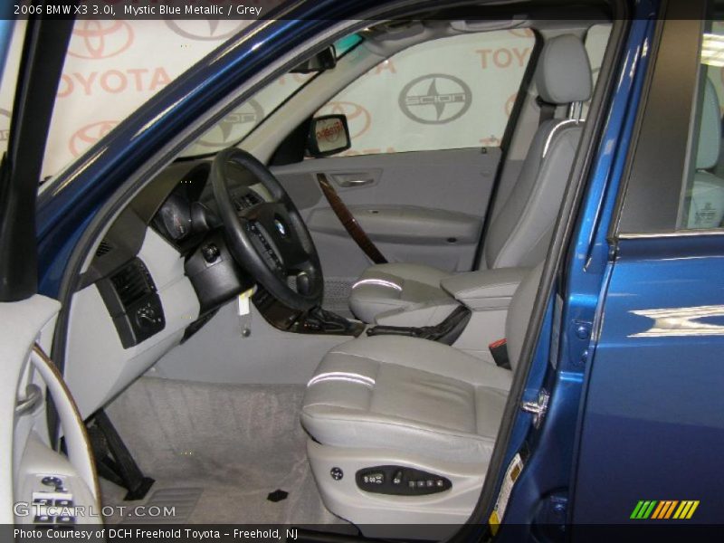Mystic Blue Metallic / Grey 2006 BMW X3 3.0i