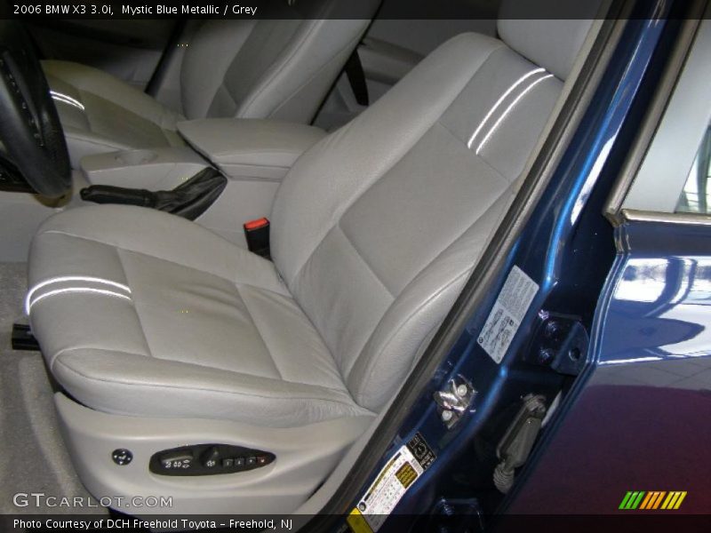 Mystic Blue Metallic / Grey 2006 BMW X3 3.0i