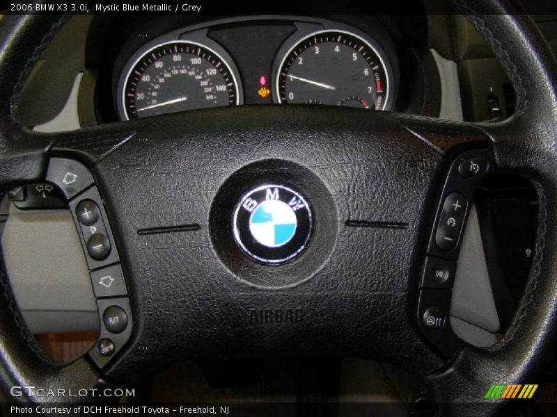 Mystic Blue Metallic / Grey 2006 BMW X3 3.0i