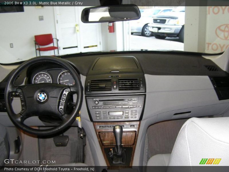 Mystic Blue Metallic / Grey 2006 BMW X3 3.0i