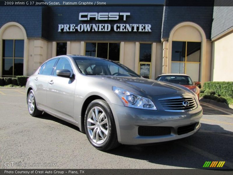 Platinum Graphite / Stone 2009 Infiniti G 37 Journey Sedan