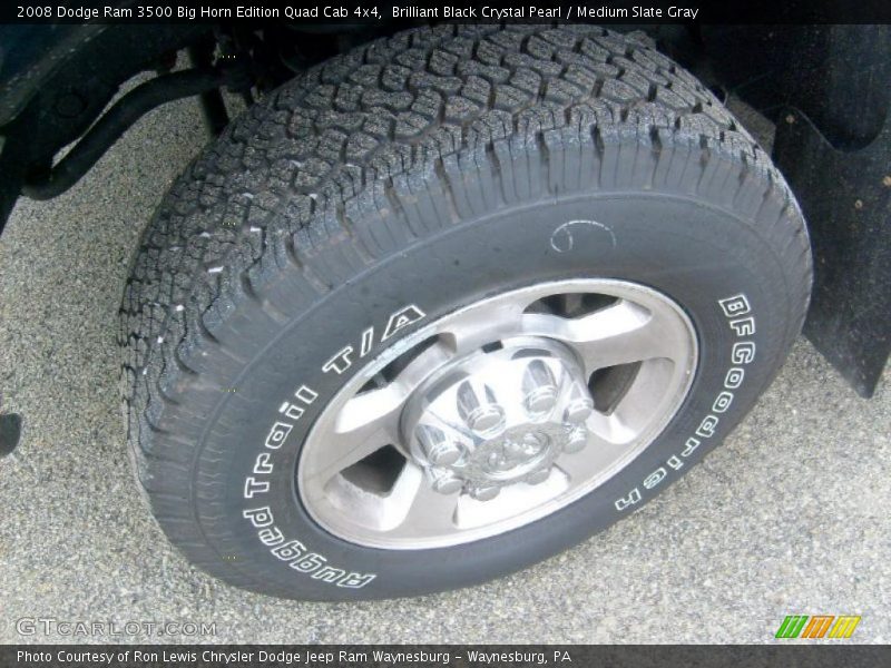 Brilliant Black Crystal Pearl / Medium Slate Gray 2008 Dodge Ram 3500 Big Horn Edition Quad Cab 4x4