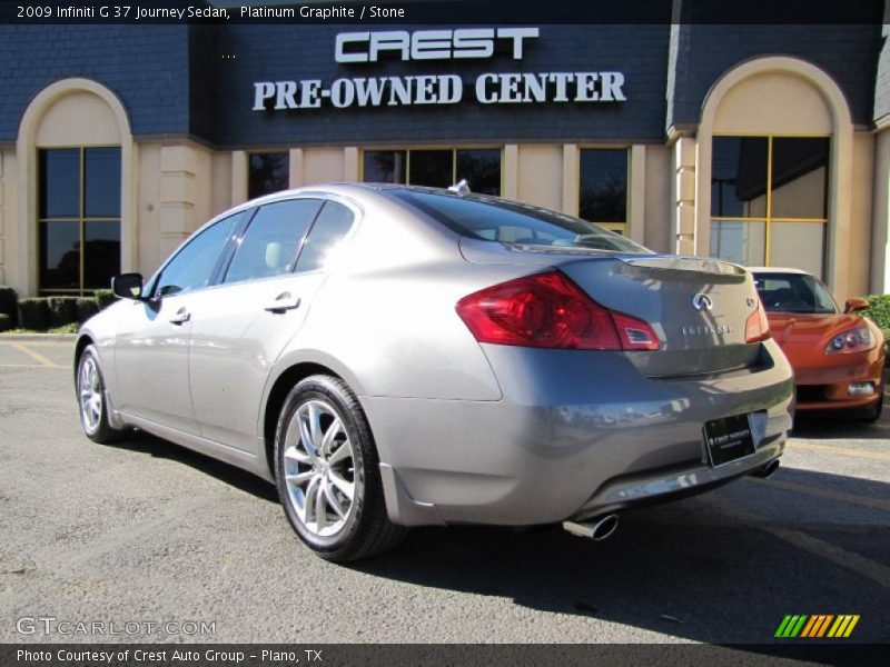 Platinum Graphite / Stone 2009 Infiniti G 37 Journey Sedan
