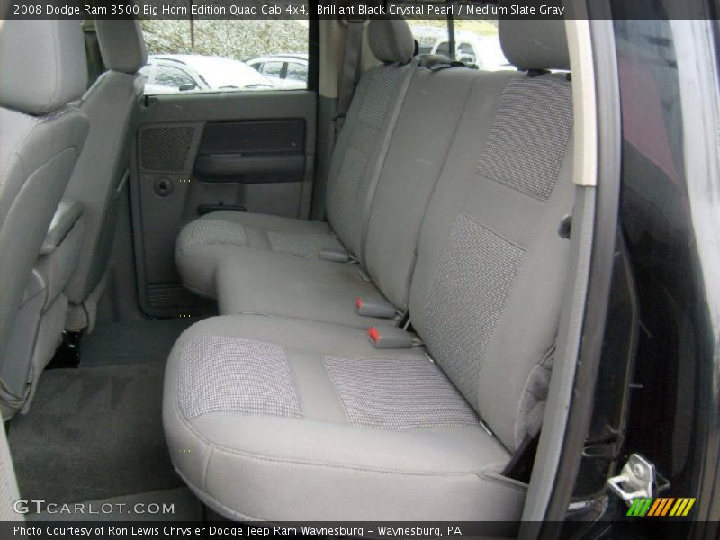 Brilliant Black Crystal Pearl / Medium Slate Gray 2008 Dodge Ram 3500 Big Horn Edition Quad Cab 4x4