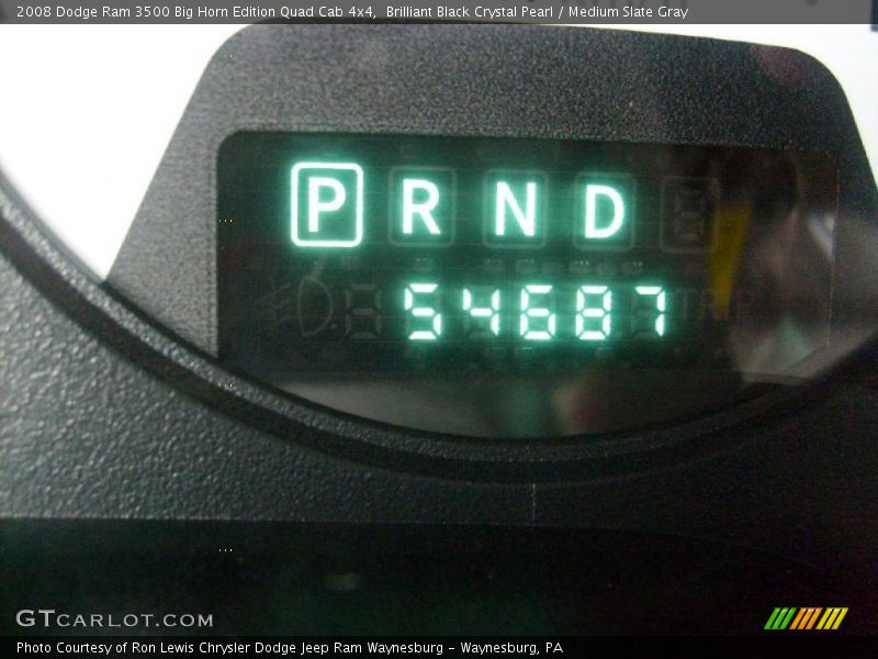 Brilliant Black Crystal Pearl / Medium Slate Gray 2008 Dodge Ram 3500 Big Horn Edition Quad Cab 4x4