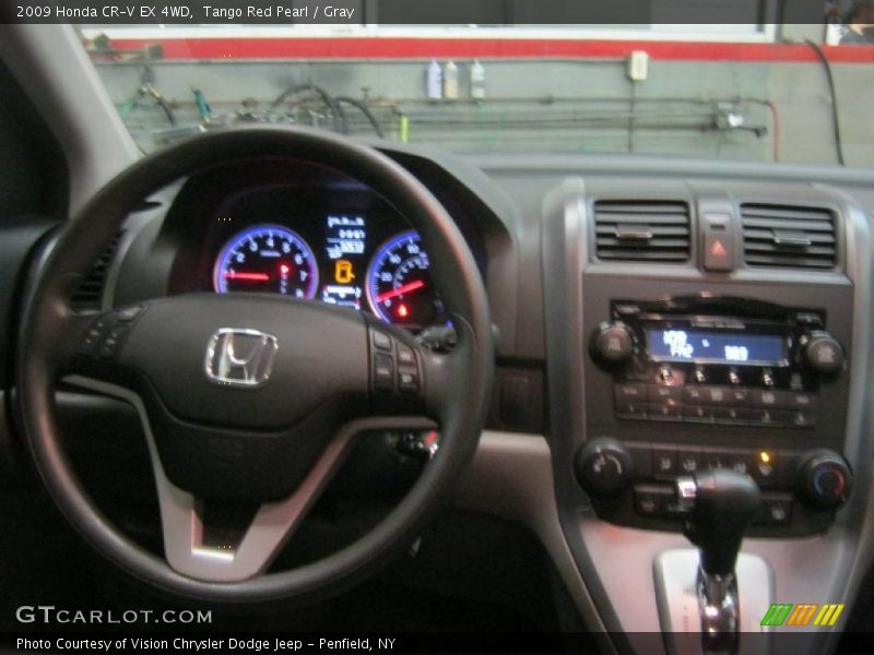 Tango Red Pearl / Gray 2009 Honda CR-V EX 4WD