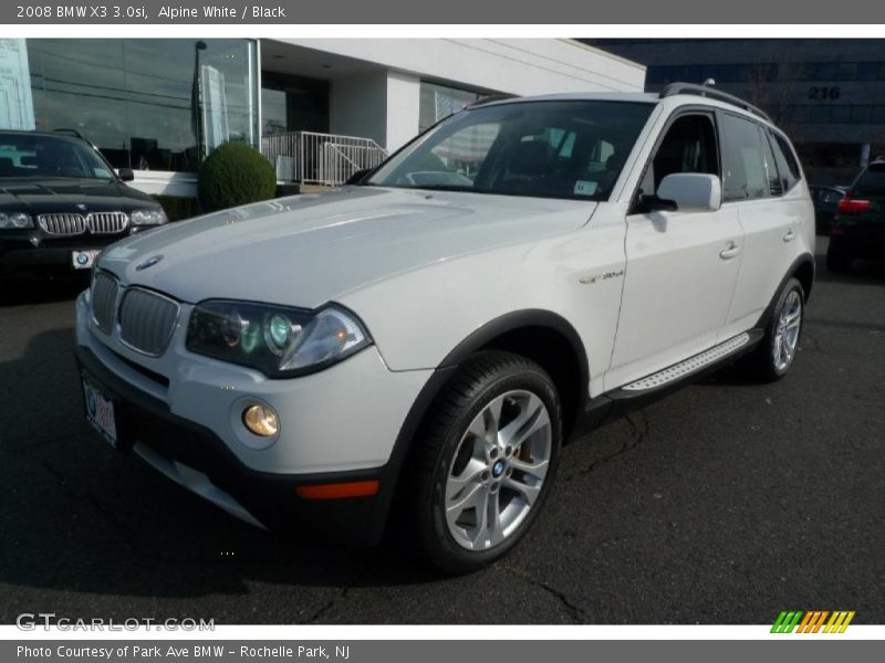 Alpine White / Black 2008 BMW X3 3.0si