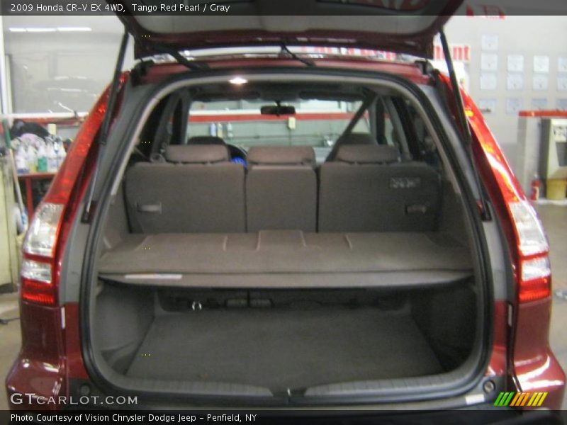 Tango Red Pearl / Gray 2009 Honda CR-V EX 4WD