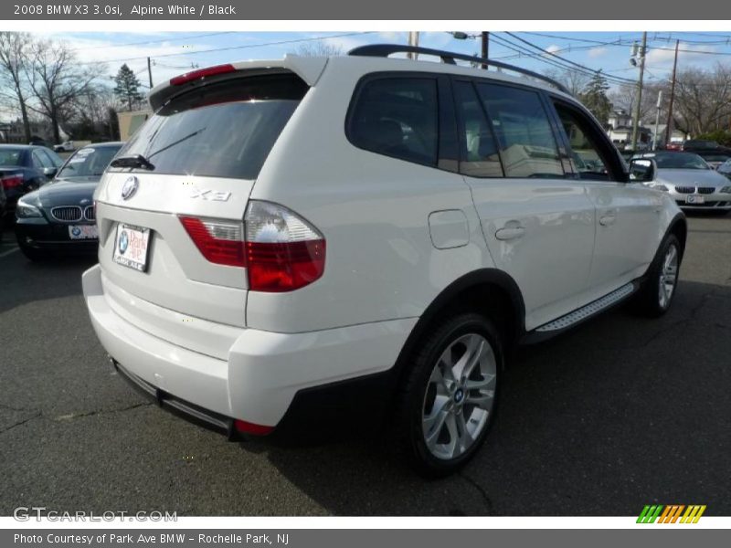 Alpine White / Black 2008 BMW X3 3.0si