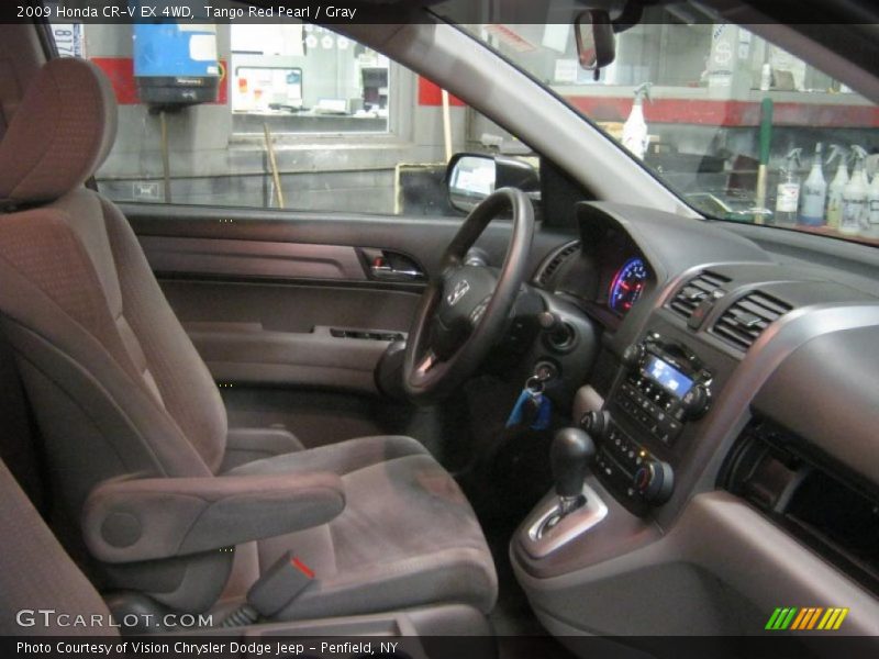 Tango Red Pearl / Gray 2009 Honda CR-V EX 4WD
