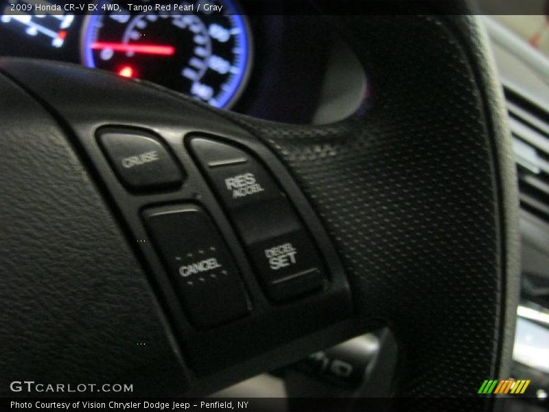 Tango Red Pearl / Gray 2009 Honda CR-V EX 4WD