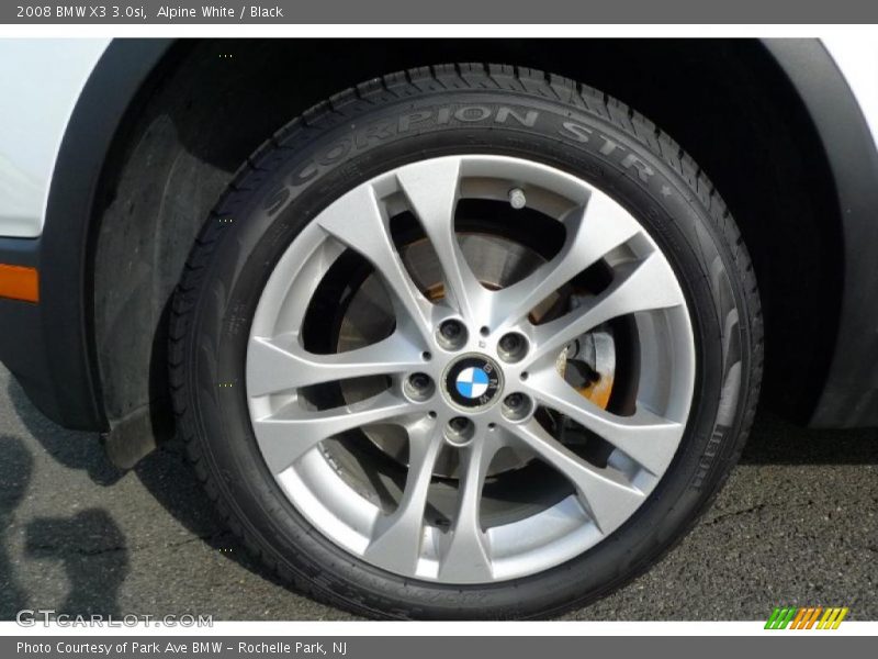 Alpine White / Black 2008 BMW X3 3.0si