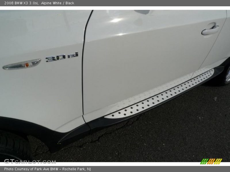 Alpine White / Black 2008 BMW X3 3.0si