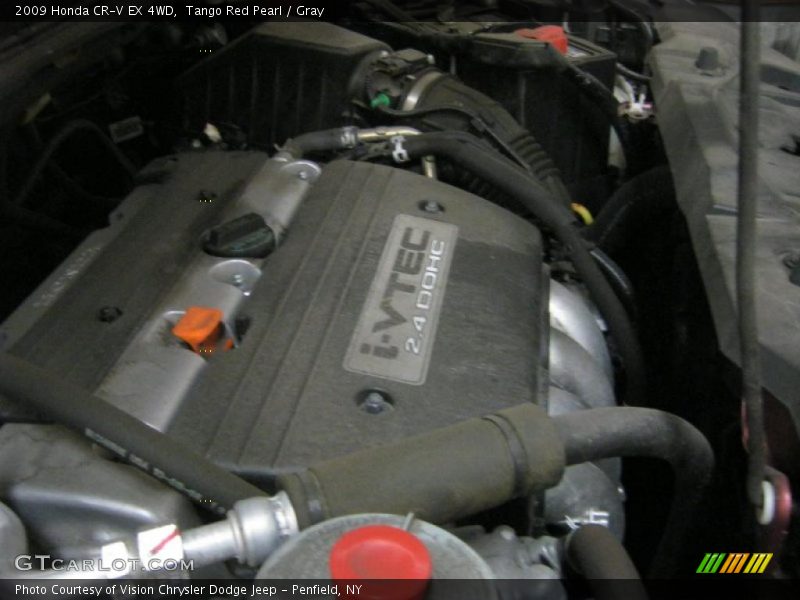 Tango Red Pearl / Gray 2009 Honda CR-V EX 4WD